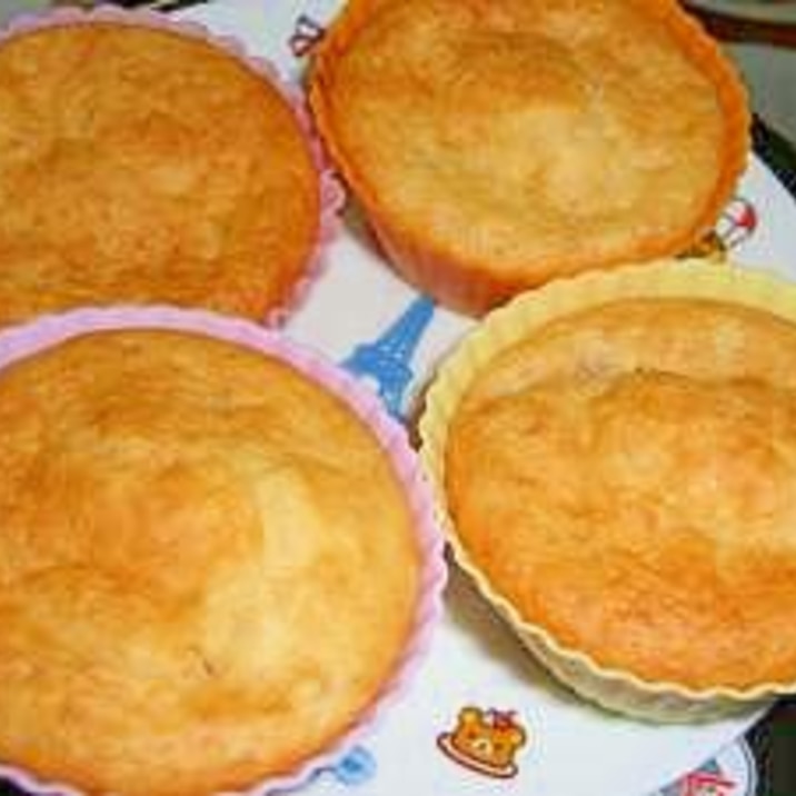 卵なしホットケーキミックスdeバナナカップケーキ レシピ 作り方 By ひまわり母ちゃん 楽天レシピ